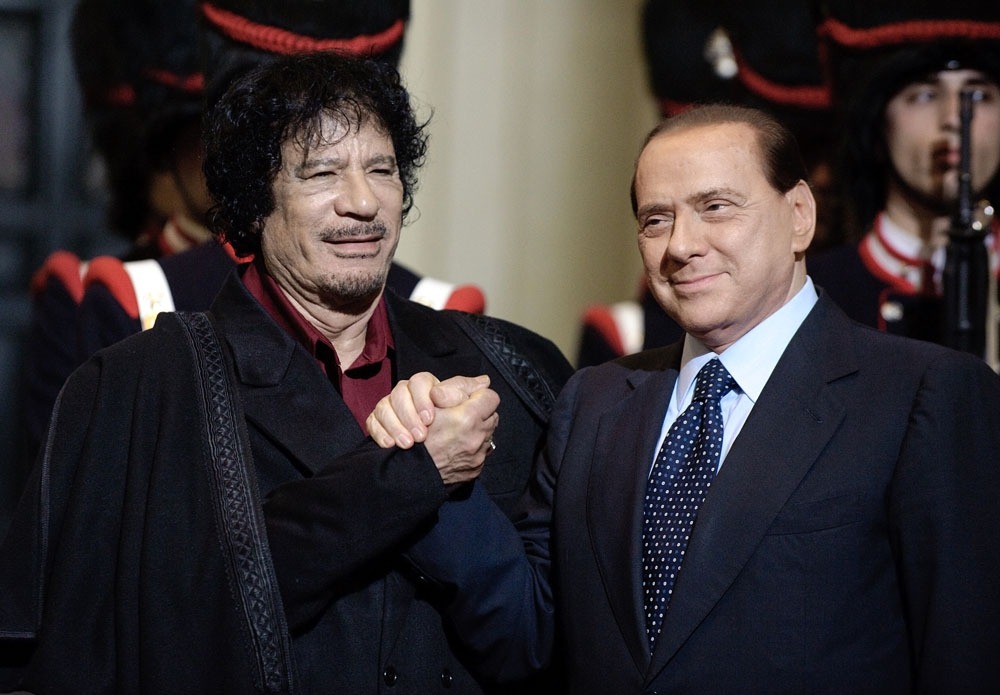 Каддафи и Берлускони