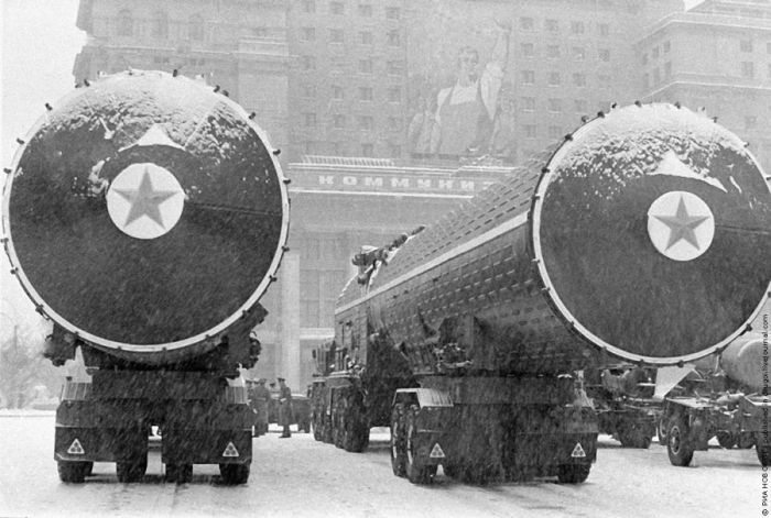 Ракеты перед парадом на Красной площади