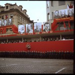 Первомайская демонстрация трудящихся в Праге в 1956 году.