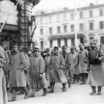 Австрийские военнопленные в Петербурге, в 1916 году.
