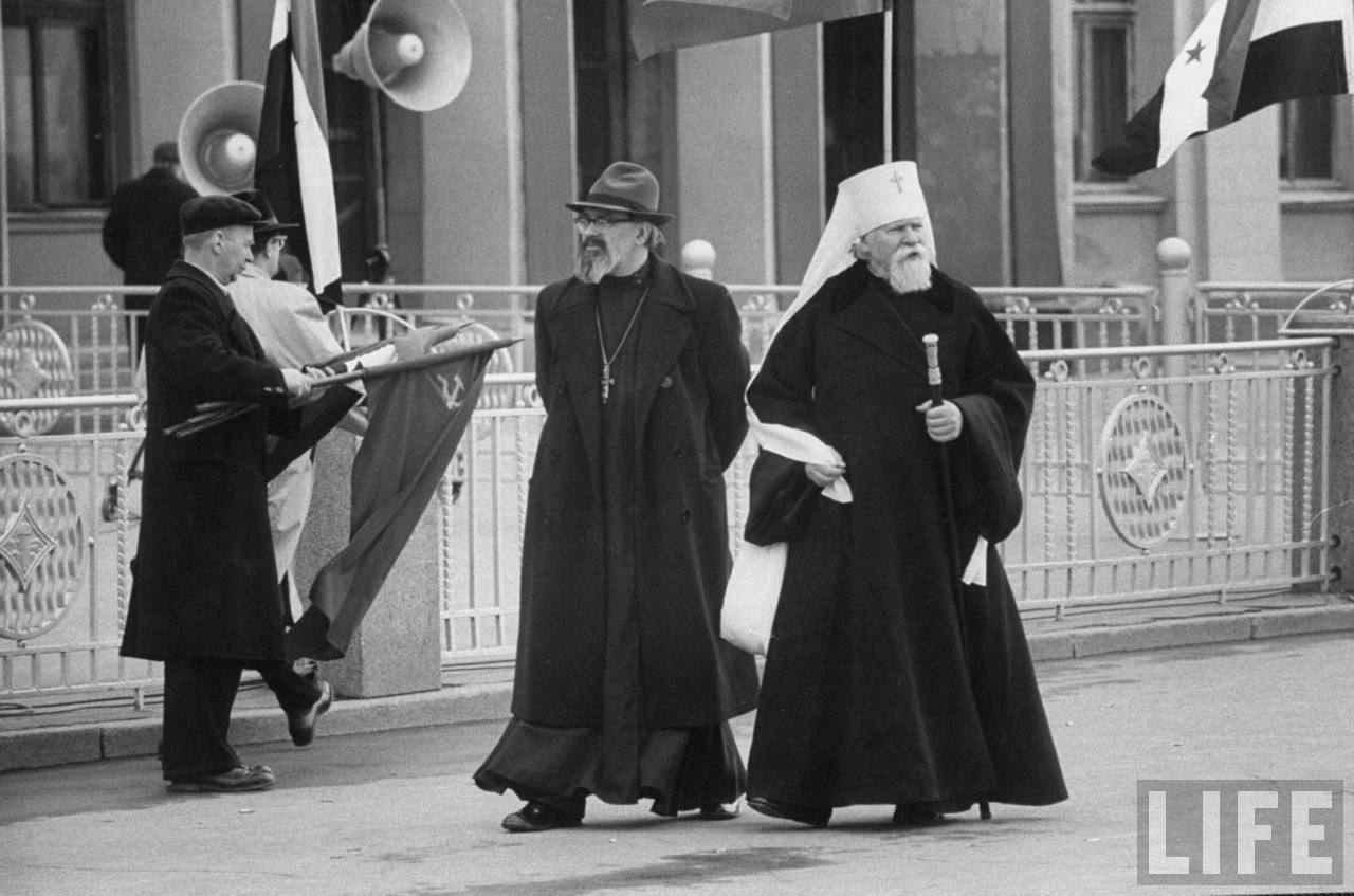 Митрополит Православной церкви Советского Союза Николай на приеме по случаю приезда Насера.