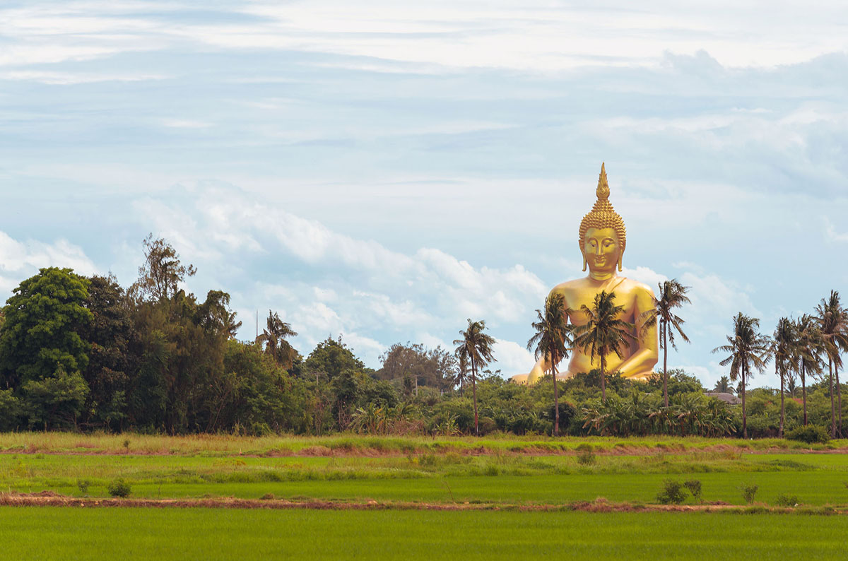Большой Будда в провинции Анг Тхонг, Таиланд. 92 метра высоты.