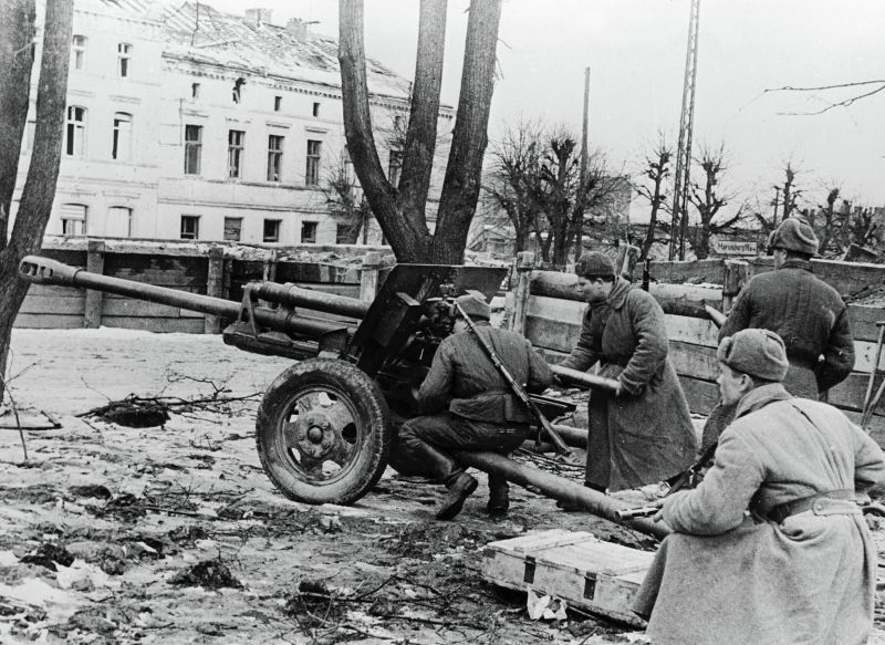 1945 год. Наступление советских войск.