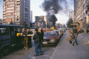 Боснийская война 1992 года. Сараево.