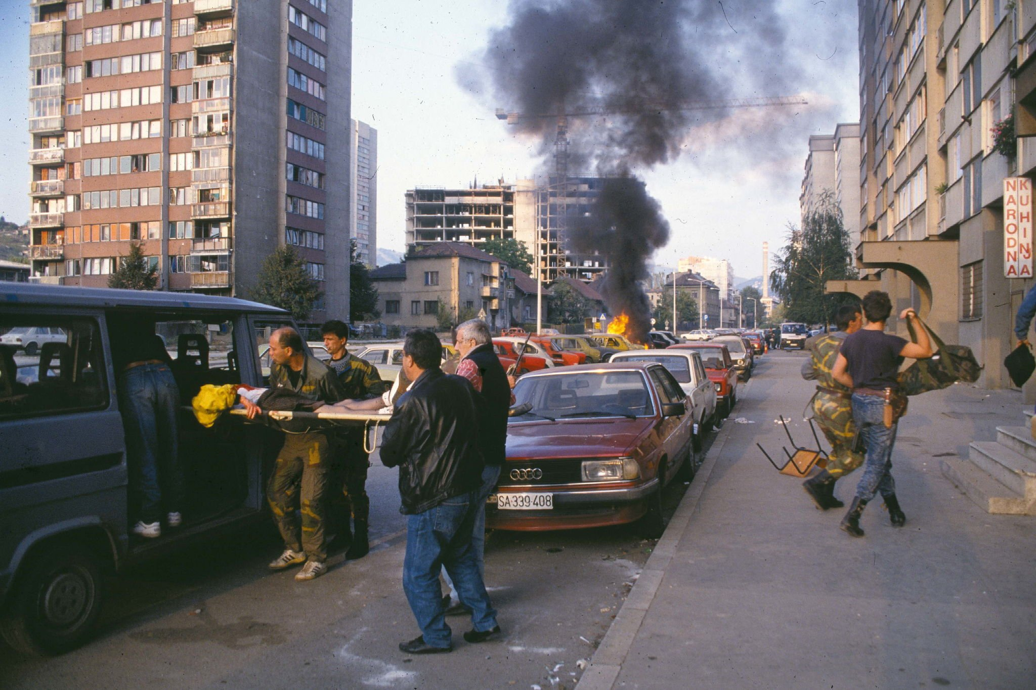 Боснийская война 1992 года. Сараево.